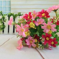 Kunst Madeliefjes Boeket / Nep Plant Bloemen Terras Zijden