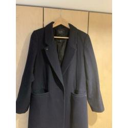 Maison Scotch winter manteljas in kleur donkerblauw