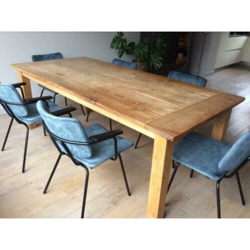 Robuste Teakhouten eettafel
