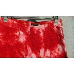WATCHER koraal/rose batik babyrib broek mt 38