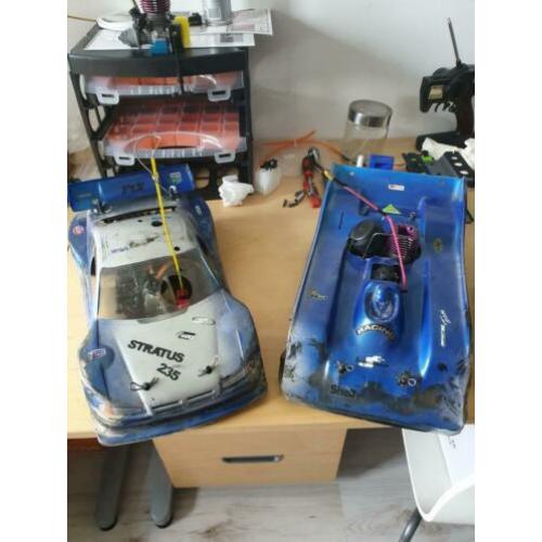 Te koop rc 2x serpent 835 nitro in top conditie + 2 zenders