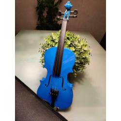 Nieuwe 1/8 viool-set (blauw)