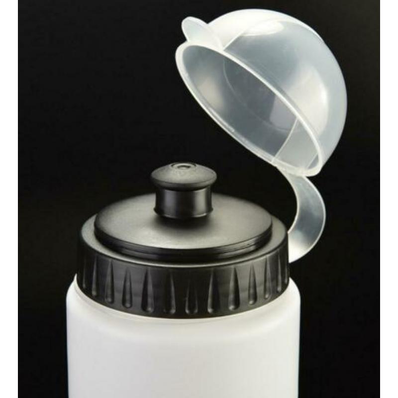 Bidon 750 ml wit met zwart racefiets mtb