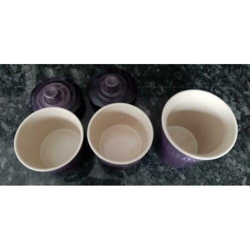 Le Creuset Paars 3 stuks