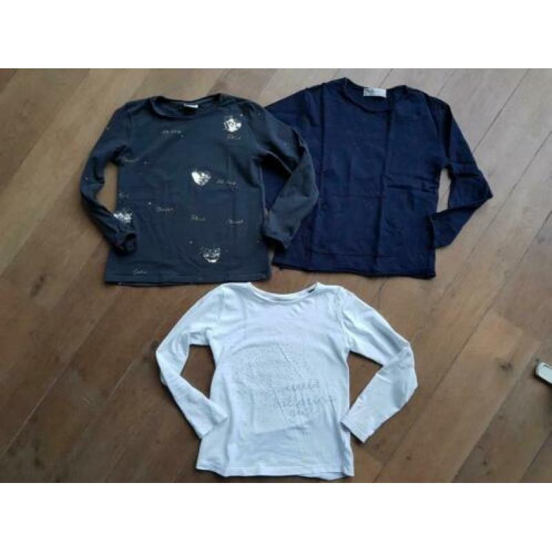 3 longsleeves mt 122 van Zara en Tom Tailor