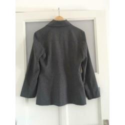 Vintage grijze blazer/blouseje maat M