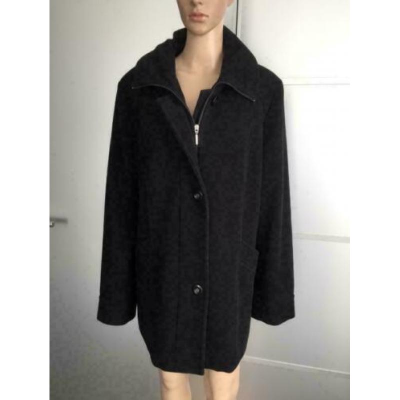 D880 Milo Coats maat 44=L wollen jas winterjas zwart