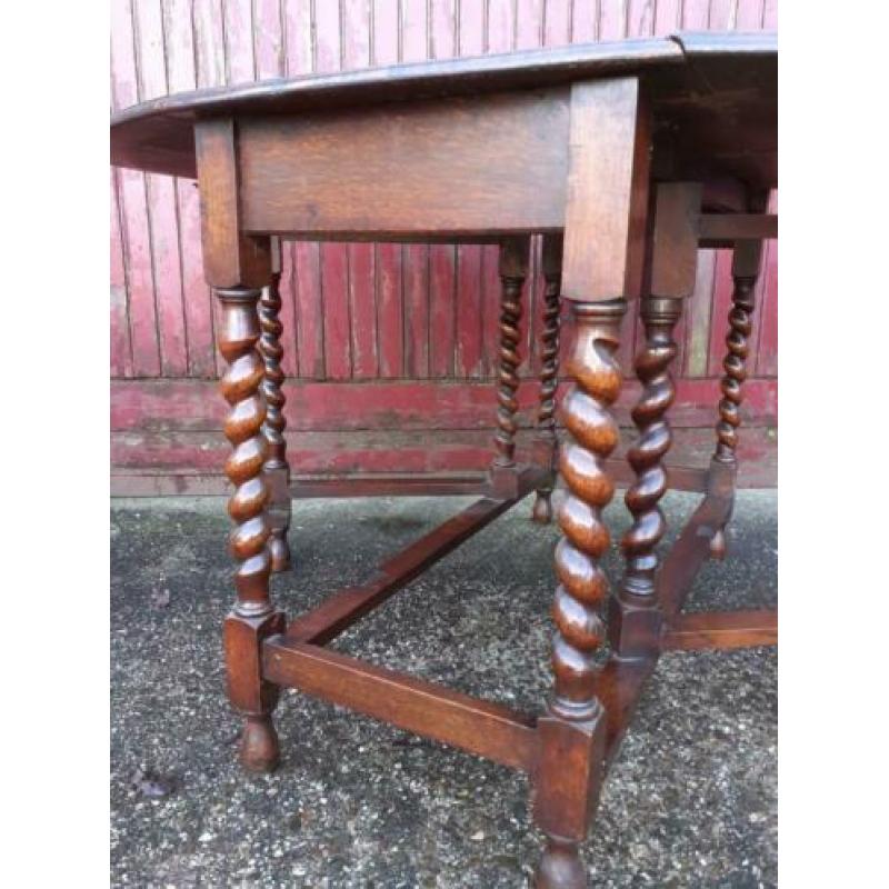 Antieke Engelse hangoor tafel eikenhout