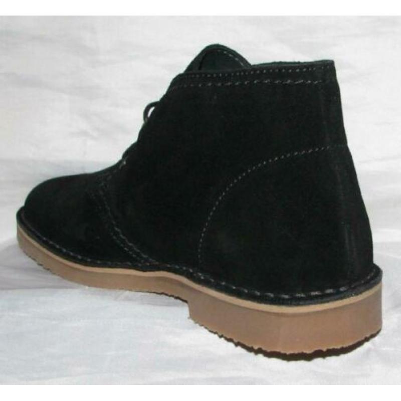 AQA maat 41 dessertboot zwart suede/leer - gratis verzenden