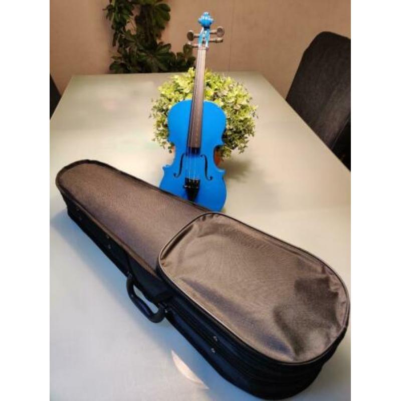 Nieuwe 1/8 viool-set (blauw)