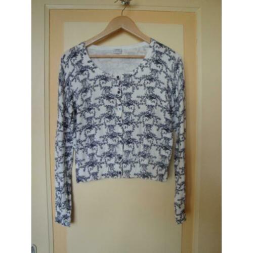 Blauw/écru vestje ESPRIT maat L