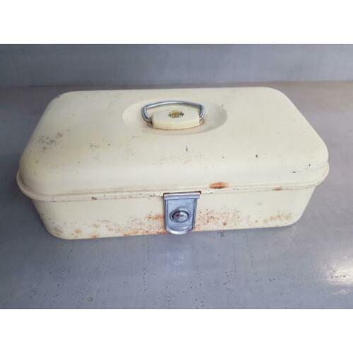 Antieke retro broodtrommel van brabantia