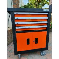 Gereedschapswagen 4 laden, oranje
