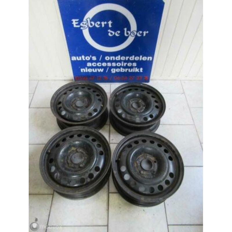 4x 15 inch stalen velg velgen Opel Zafira A, bj '99 t/m '05