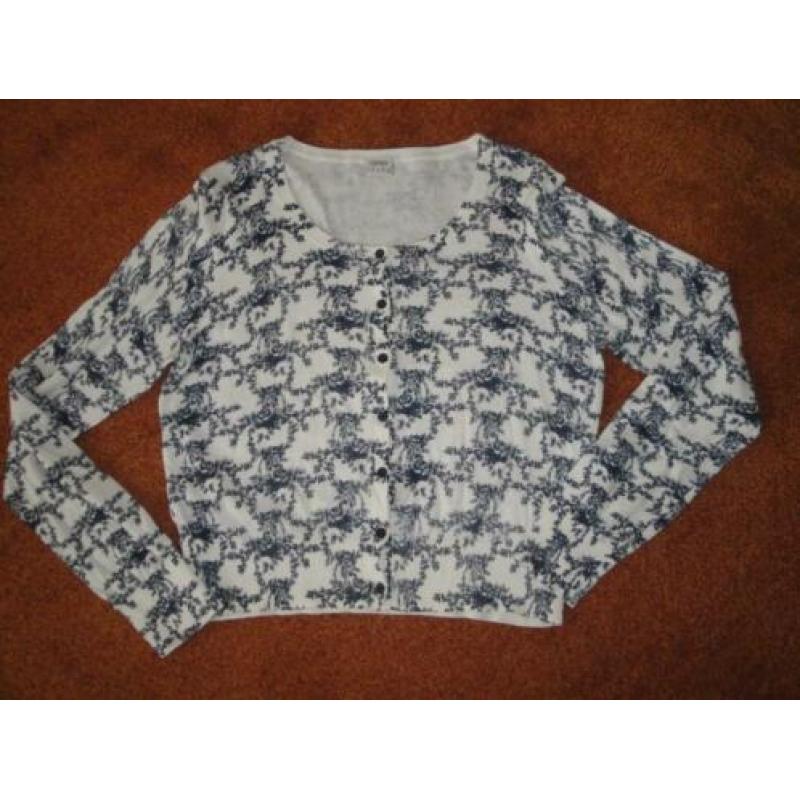 Blauw/écru vestje ESPRIT maat L