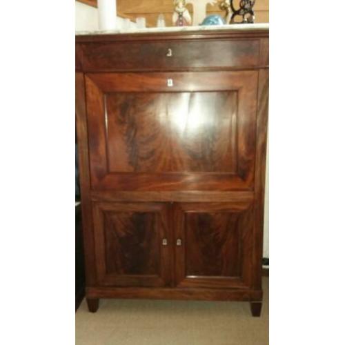 Antieke mahoniehouten secretaire.