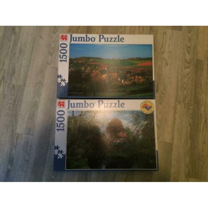 7 puzzels van 1500 stukjes