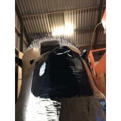 Opbouw carnavalswagen /zitmaaier