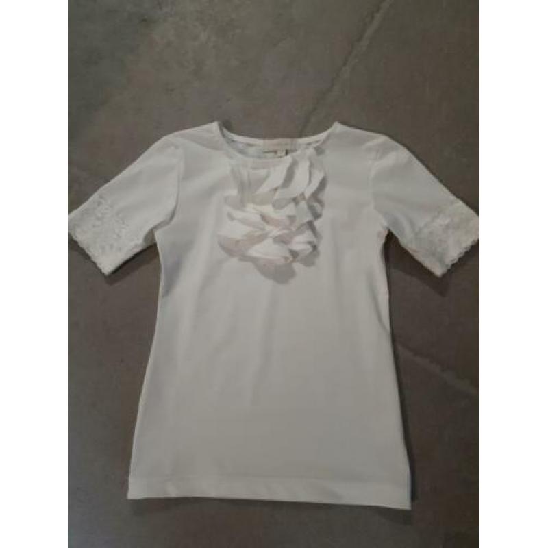 Port Lavande goudkleurig jasje en of white shirt 128