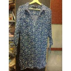 Denim printed tuniek, maat: m/l