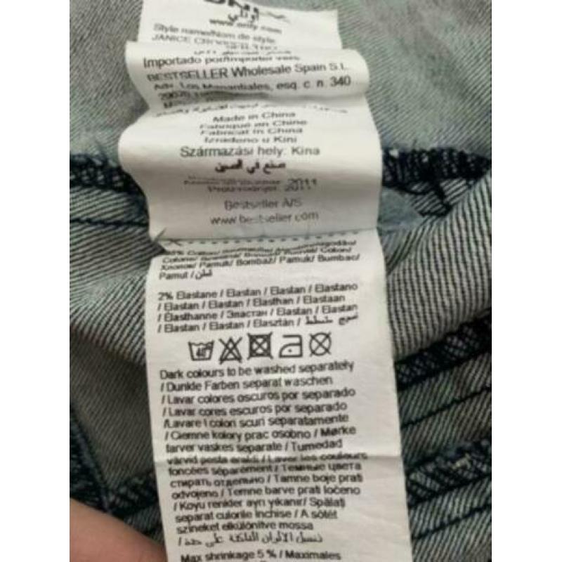 ONLY cropped jeans spijker jasje maat S NIEUW