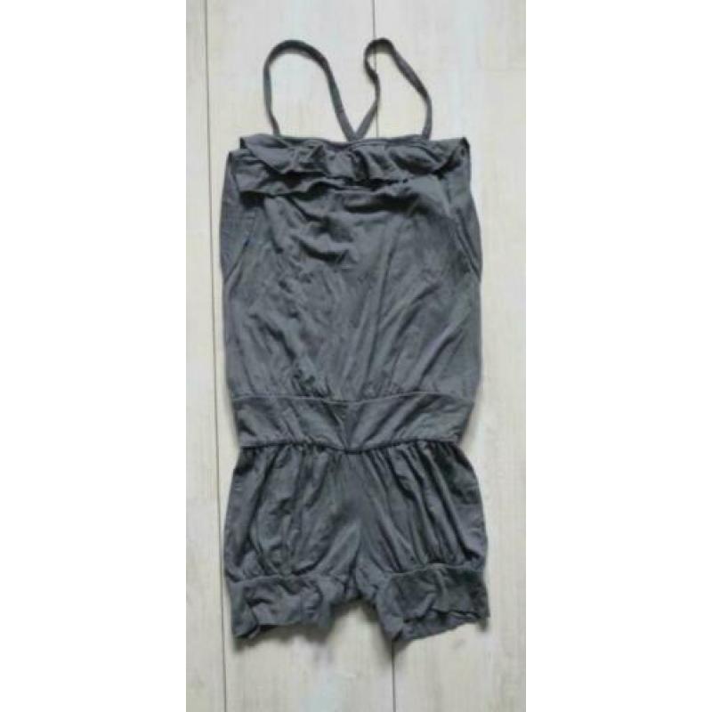 Benetton Tween grijs pakje jumpsuit maat 140