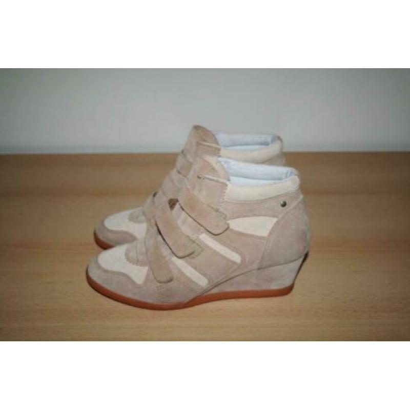 Esprit suède leren laarsjes sneakers 42 sleehakken