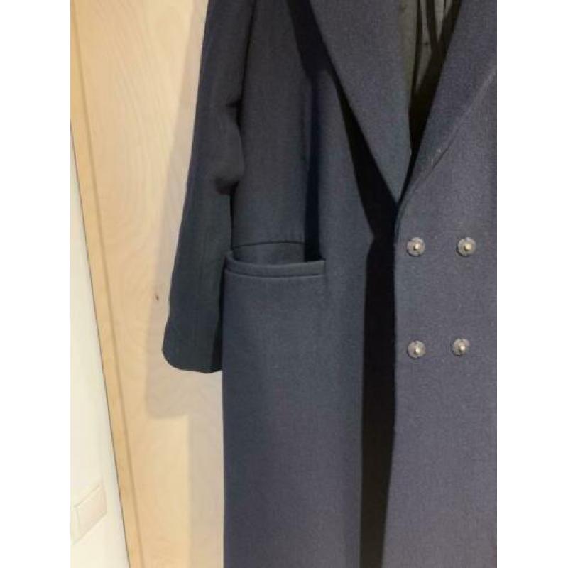 Maison Scotch winter manteljas in kleur donkerblauw