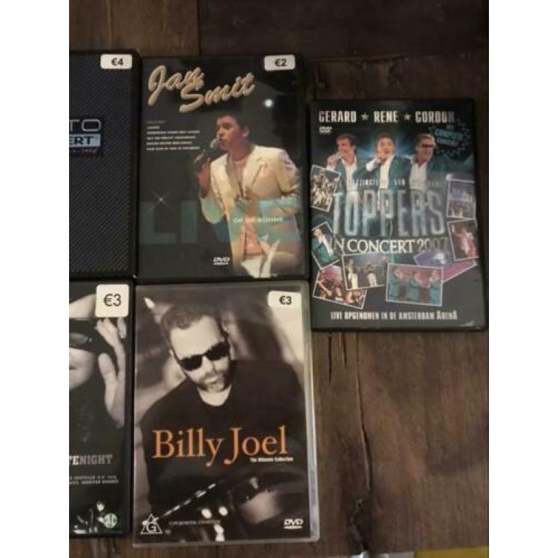 Muziek dvd’s (7 stuks)
