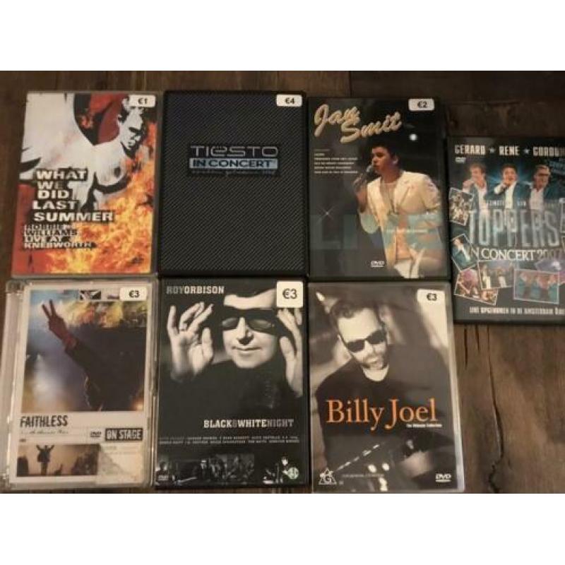 Muziek dvd’s (7 stuks)