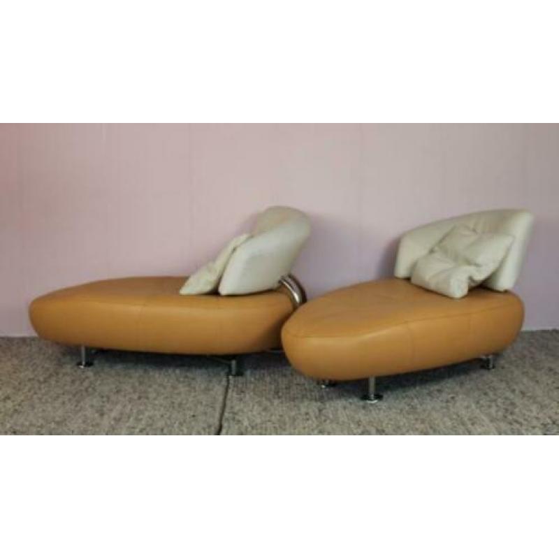 2 Leolux Kikko Chaise Longues , nette conditie