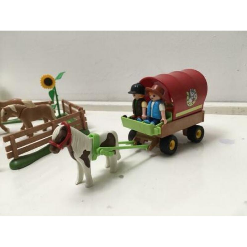 Playmobil set paarden en wagen