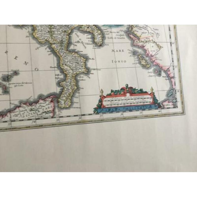 Oude kaart van Italië