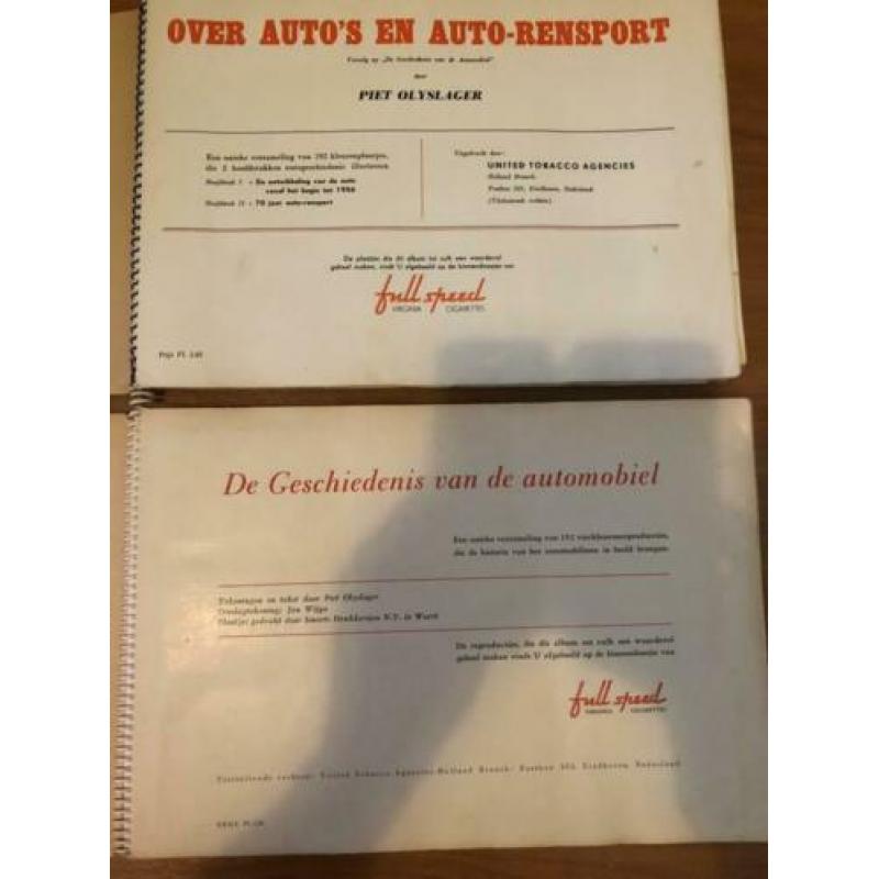Piet Olyslager auto verzamelalbums jaren 50