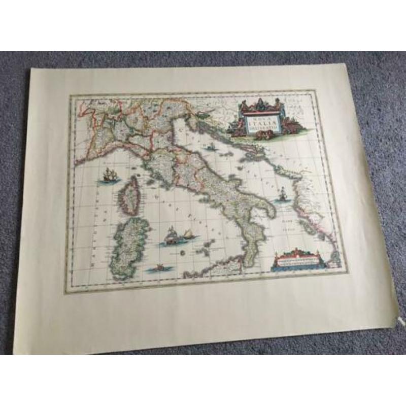 Oude kaart van Italië