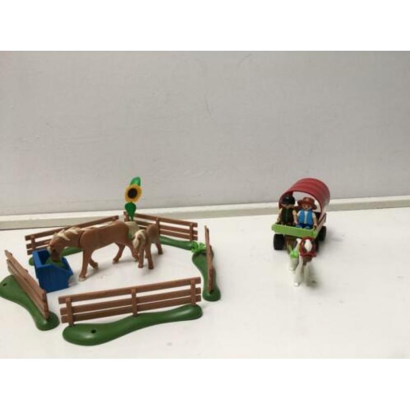 Playmobil set paarden en wagen