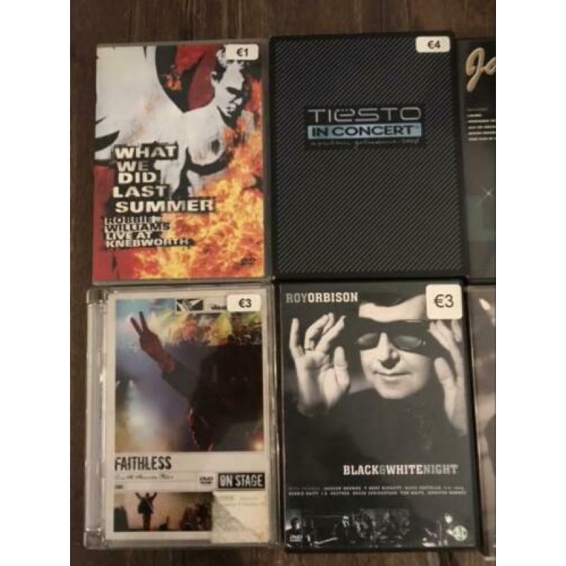 Muziek dvd’s (7 stuks)
