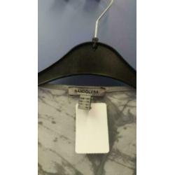 Bandolera dun grijs tinten vestje rits als nieuw 40 25842