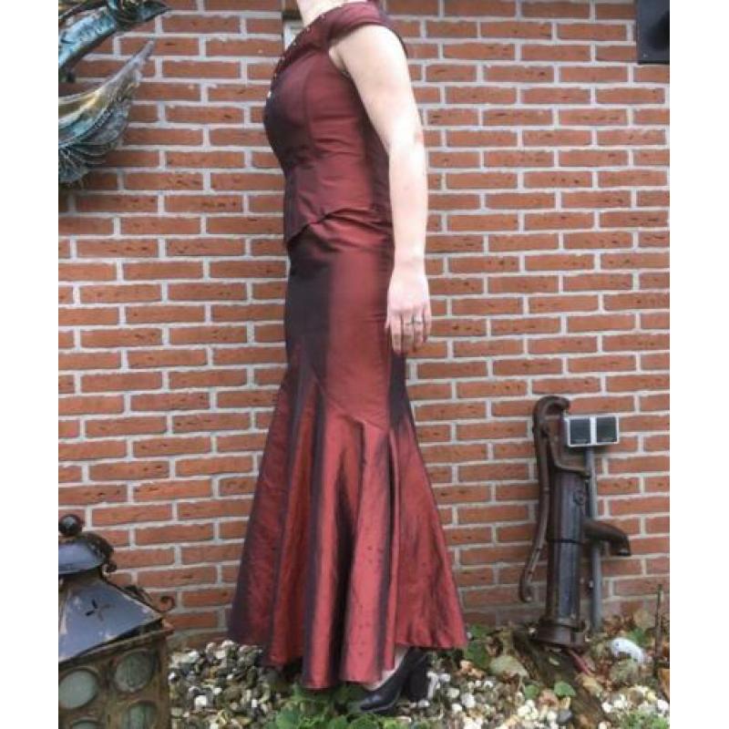 Avond jurk gala jurk feestjurk trouwjurk topje rok