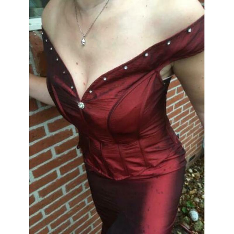 Avond jurk gala jurk feestjurk trouwjurk topje rok