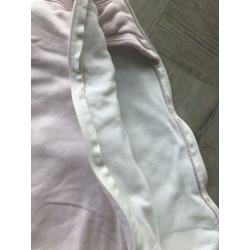Petit Bateau slaapzak millerais strepen roze wit 80 cm 2x