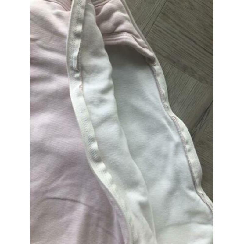 Petit Bateau slaapzak millerais strepen roze wit 80 cm 2x