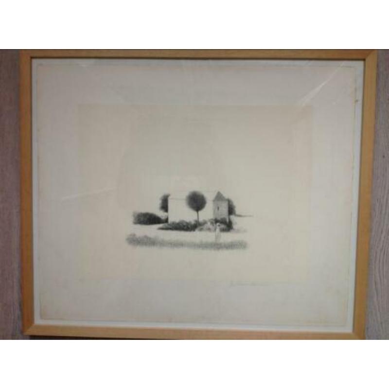 Metten Koornstra litho, gesigneerd 1972
