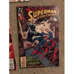 Five Superman comics. American DC