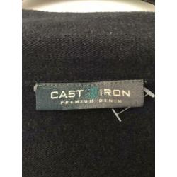 Cast iron nieuwe heren trui grijs maat l perfecte staat