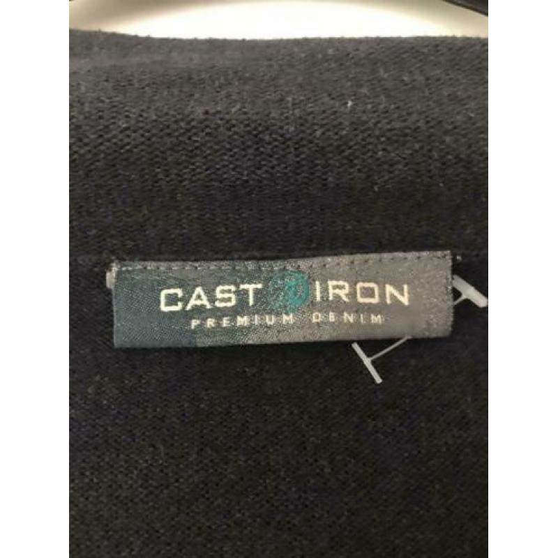 Cast iron nieuwe heren trui grijs maat l perfecte staat
