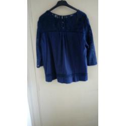 MEXX blouse /bloes mt 40 zgan d.blauw