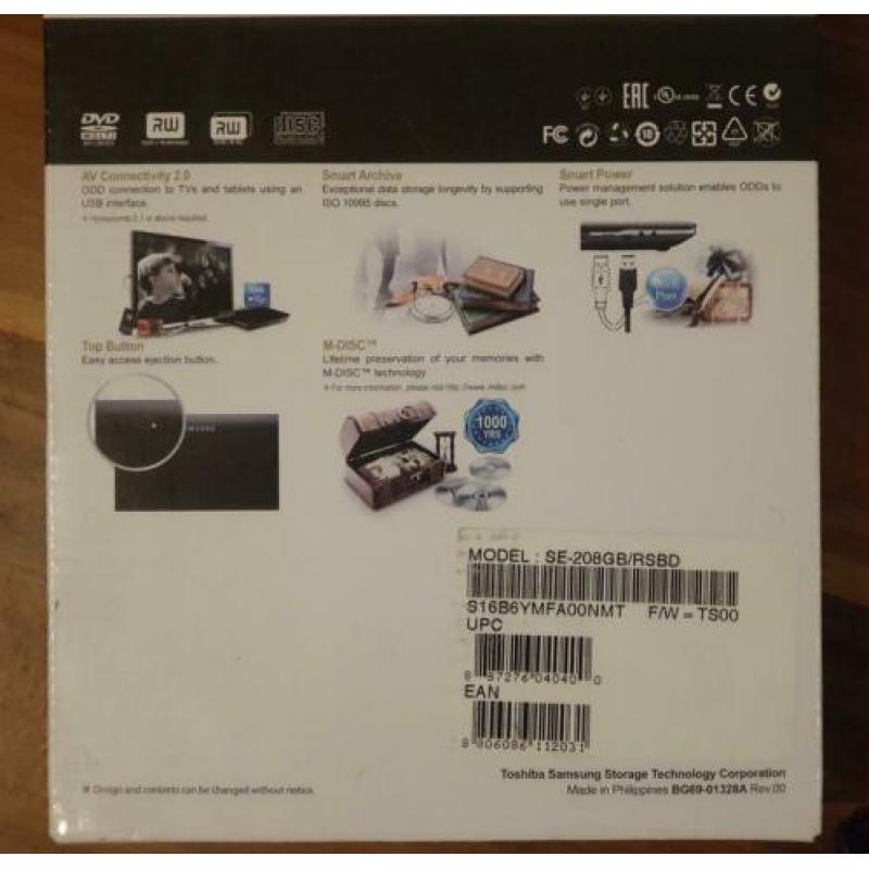 Dvd speler Samsung portable dvd writer externe