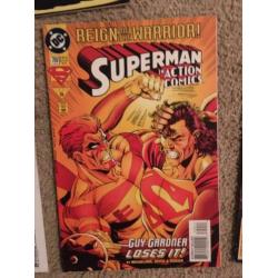 Five Superman comics. American DC
