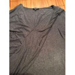 Shirt grijs M Denny rose.